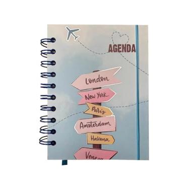 Imagem de Agenda 2026 Temas Viagem Capa Dura Espiral, com elástico e marcador de página. (1)