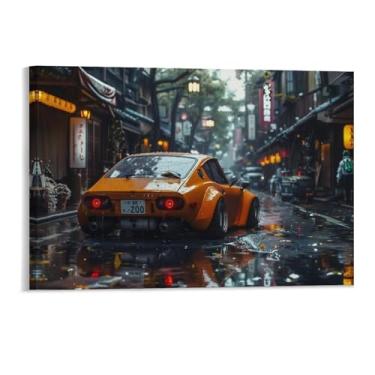 Imagem de HouLaiZhe Modificado 350z Jdm Carro Cultura Cartazes Tela Estética Sala Decoração de Parede Impressões Galeria Sala Decoração de Parede para Quarto Sala de Estar Escritório 11 x 17 polegadas (28 x 43