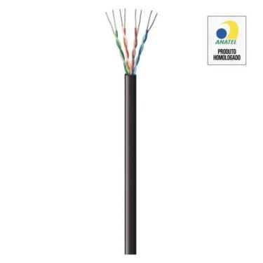Imagem de Cabo Rede Cat5e Fortrek Fk500c Cmx Preto - Cx /305
