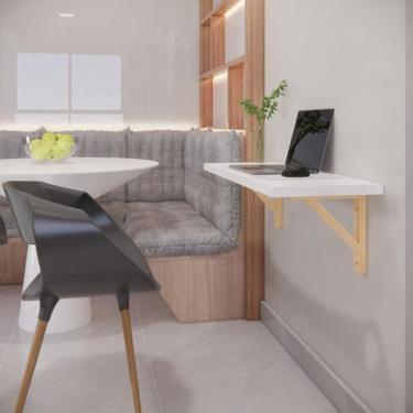 Imagem de Mesa Escritorio Estante Organizar Estudos Quarto Adolecente