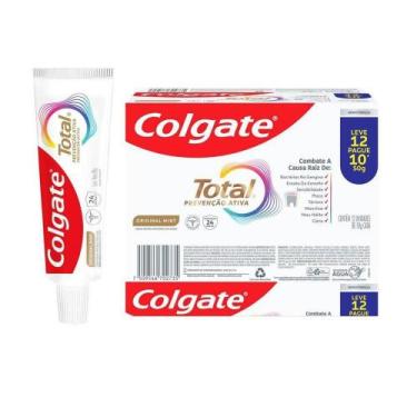 Imagem de Creme Dental Colgate Total Prevenção Ativa Original Mint 50g - Embalag
