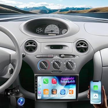 Imagem de [2G + 64G] Rádio automotivo Volxcereo para Toyota Yaris 1999-2005 Echo 2000-2002, 22.9 cm Android Touchscreen estéreo com Carplay/Android Auto, GPS, WiFi, Bluetooth, SWC, EQ, DSP, FM/RDS