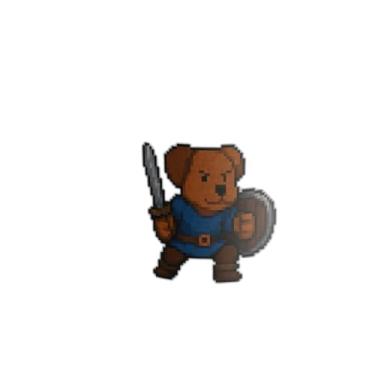 Imagem de Caneca Xícara de Café Porcelana 300ml Personagem Guerreiro Cão Estilo Pixel