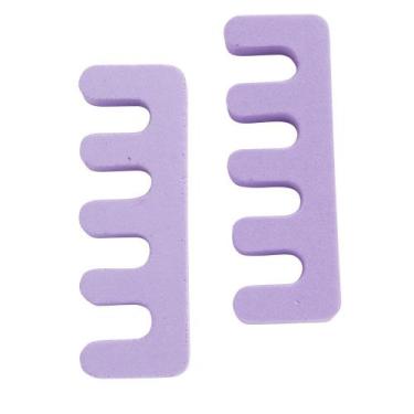 Imagem de Kit Com 2 Separadores De Dedos Mãos e Pés Manicure Bonitta, Roxo
