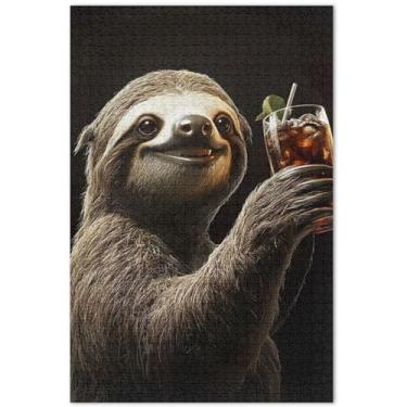 Imagem de Unicórnios roxos personalizados cenário fantástico quebra-cabeça adulto 500 peças arte colorida animal diversão família jogo de quebra-cabeça presentes tecnológicos, 51 x 35 centímetros