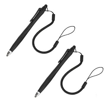 Imagem de 2 canetas Stylus, tela sensível ao toque, capacitiva, caneta de desenho, escrita e mangueira de mola para celular, tablet, PC, enviar mensagens, jogos, desenhar, imagens