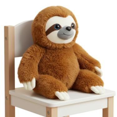 Imagem de Pelúcia de Preguiça Antialérgica Ursinho de Pelúcia Fofa Ideal para Presente (Preguiça Marrom)