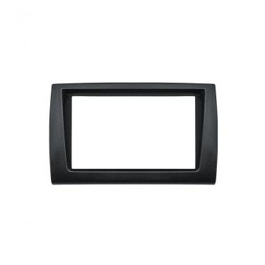 Imagem de Contra Frente Plástica Permak Fiat Bravo 2 Din Preta