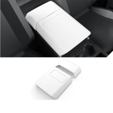 Imagem de ushilife Capa de apoio de braço para console central compatível com Tesla Cybertruck 2024 2025, protetor de descanso de braço TPE antiderrapante para Tesla Cybertruck 2024+, almofada de apoio de braço