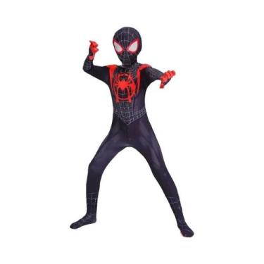Imagem de Fantasia De Halloween Para Meninos Máscara 3D Do Homem-Aranha Em Spand