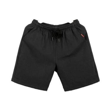 Imagem de Bermudas Masculinas De Verão Em Algodão E Linho Respirável, Cor Sólida