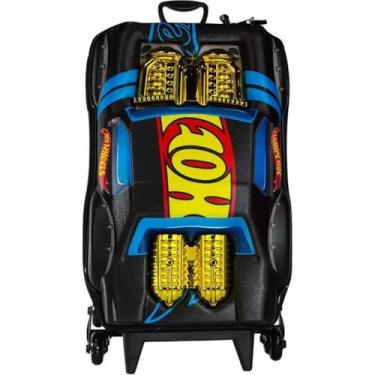 Imagem de Mochila de Carrinho Hot Wheels Night Preto 3D MAXTOY