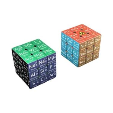Imagem de Cubo Mágico Magnético 3x3x3 3D Quebra-Cabeça De Matemática Química Fís