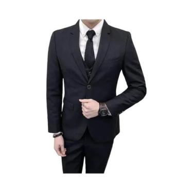 Imagem de Terno Masculino Slim-fit De Cor Sólida Para Negócios E Casamentos 2026