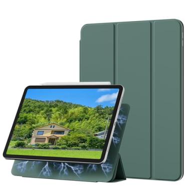 Imagem de KENKE Capa magnética para iPad Air de 11 polegadas (M3/M2) geração 2025/2024, iPad Air 5ª/4ª geração (2022/2020), acessório magnético fino e inteligente, capa com suporte de três dobras bidirecionais