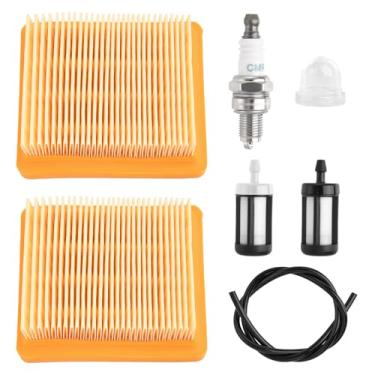 Imagem de LEONTOOL Kit de filtro de ar de substituição 4180 141 0300 para Stihl 4180-141-0300 41801410300 compatível com STHIL FS89 FS91 FS91R FS111 FS131 FS311 FC96 FC111 KM91R KM131 Cortador de escova para