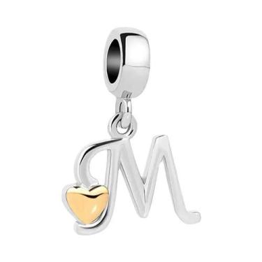 Imagem de Pingentes De Letras A-Z Em Prata S925 Para Pulseiras DIY, Joias De Alt