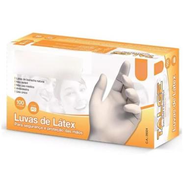 Imagem de Luva de Latex Descartável Com Pó G Caixa C/ 100 Unidades Talge