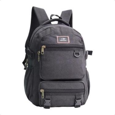 Imagem de Mochila Casual Mormaii Canvas 25L Compartimento Notebook Cinza-Unissex
