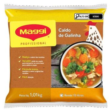 Imagem de Caldo de Galinha Maggi Profissional 1,01KG Tempero Rende 72 Litros Nestlé