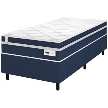 Imagem de Cama Box (Box + Colchão) Solteiro Plumatex  - de Molas Ensacadas 59cm 