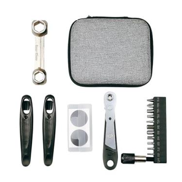 Imagem de Conjunto de kit de ferramentas de reparo de bicicletas CUOFYUNL Ferramentas multifuncionais portáteis para manutenção básica e de mountain bike Reparação de pneus Ajuste de raio (Bit 079s)