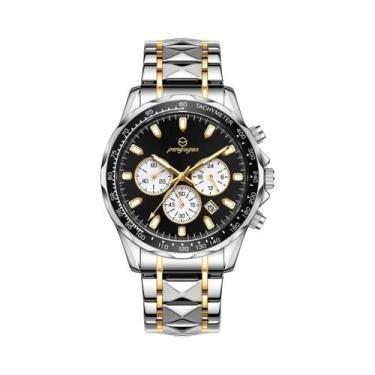 Imagem de Relógio Esportivo Masculino À Prova D'Água Em Aço Inoxidável Com Cronó