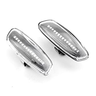 Imagem de Tsinesla Indicador de espelho dinâmico - pisca-pisca de luz lateral para Peugeot 207 308 3008 luz indicadora sequencial piscante
