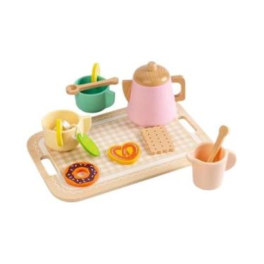 Imagem de Conjunto De Chá De Madeira Montessori Para Meninas, Brinquedo De Comid