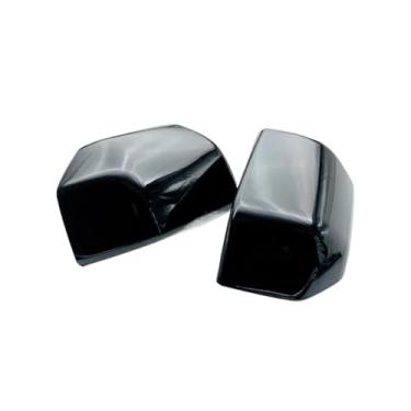 Imagem de Compatível com Ford F150 2015-2020 Raptor Retrovisor Espelho Lateral Tampa Asa Porta Exterior Vista Traseira Caso Guarnição Fibra de Carbono Preto Prata(Gloss Black)