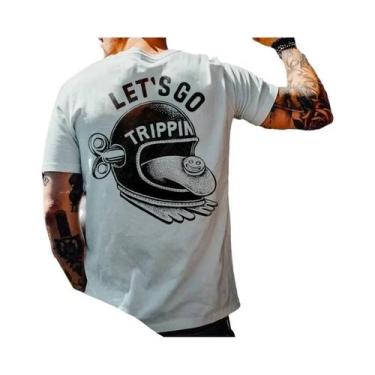 Imagem de Camiseta Masculina Oversized Gótica Harajuku Com Estampa De Caveira, M