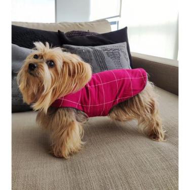 Imagem de Roupa capa ajustável para pet Para frio inverno Fácil de colocar cães 