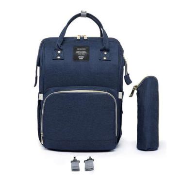 Imagem de Mochila Bolsa Maternidade Lequeen Azul, U