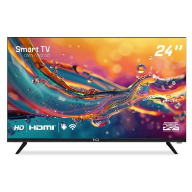 Imagem de Smart TV HQ LED 24" 2 HDMI 2 USB WI-FI Android 11 e Processador Quad Core