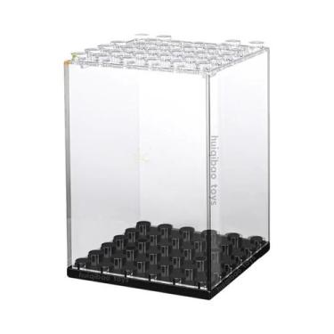 Imagem de Caixa De Exibição À Prova De Poeira Para Blocos De Montar De Natal Par