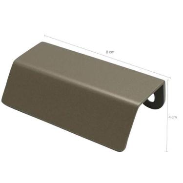 Imagem de Kit 3 Puxadores PV22 80 Alça de Sobrepor Bronze Para Móvel Armários Ga