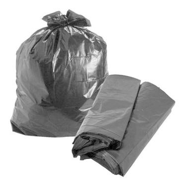 Imagem de 300 Sacos Para Lixo De 40 Litros Preto 50X60X0,04  3Pcts 