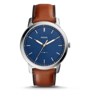 Imagem de Relógio Masculino Fossil FS5304/0AN 44mm Couro Marrom-Masculino