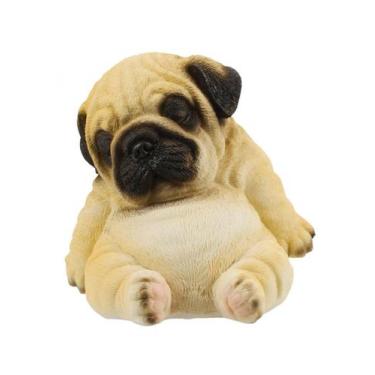Imagem de Cachorro Pug ou Bulldog Francês Dormindo 12cm Animais Resina - Taimes,