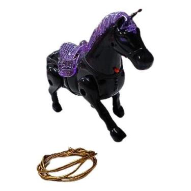 Imagem de Cavalo Cavalinho Brinquedo Animal Eletrônico C/sim Luz Anda - Romã Ata
