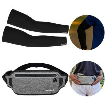 Imagem de Kit Manguito UV50 Proteção Conforto + Pochete Porta Doleira-Unissex