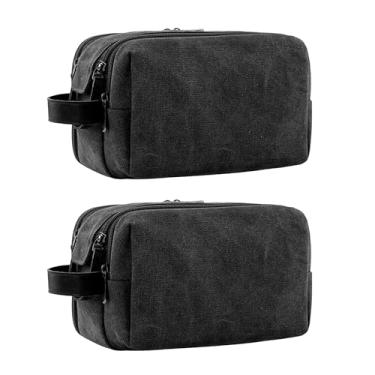 Imagem de LAZYTAIL Bolsa de Higiene Pessoal Masculina, Organizador de Higiene Pessoal de Viagem, Kit de Barbear Impermeável para Armazenar Itens Essenciais Diários, como Artigos de Higiene Pessoal e Cosméticos