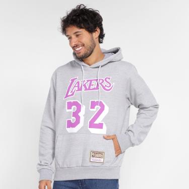 Imagem de Moletom Los Angeles Lakers Magic Johnson Mitchell & Ness Capuz Masculino-Masculino