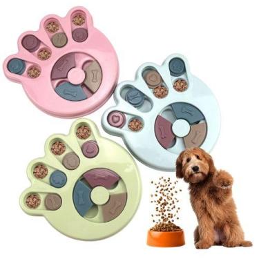 Imagem de Brinquedo Interativo Cão Tabuleiro Petisco Pets Patinha - Napi, Verde