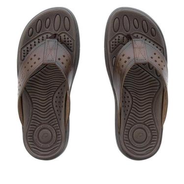 Imagem de Chinelo Pegada Perfuros Couro Marrom-Unissex