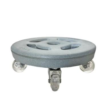 Imagem de Suporte Redondo com Roda 25cm para Vasos - Alpe & Aritana, Cimento
