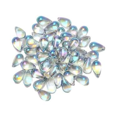 Imagem de 30 Peças De Contas De Cristal Austríaco Em Formato De Lágrima 9x15mm, 