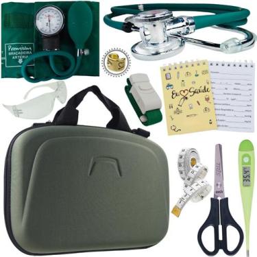 Imagem de Kit Maleta Luxo Estagio Aparelho de Pressao Estetoscopio - Love Saude,
