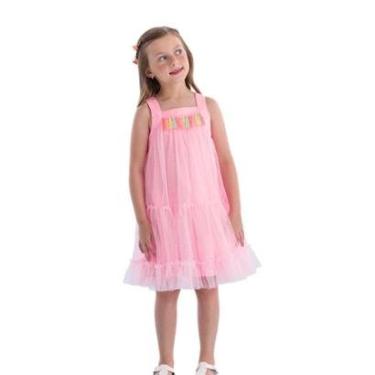 Imagem de VESTIDO INFANTIL TULE MACIO MON SUCRÉ ROSA 3127136-Feminino