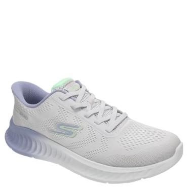 Imagem de Skechers Tênis feminino Go Walk Now Hands Free Slip-ins, Cinza claro, 39